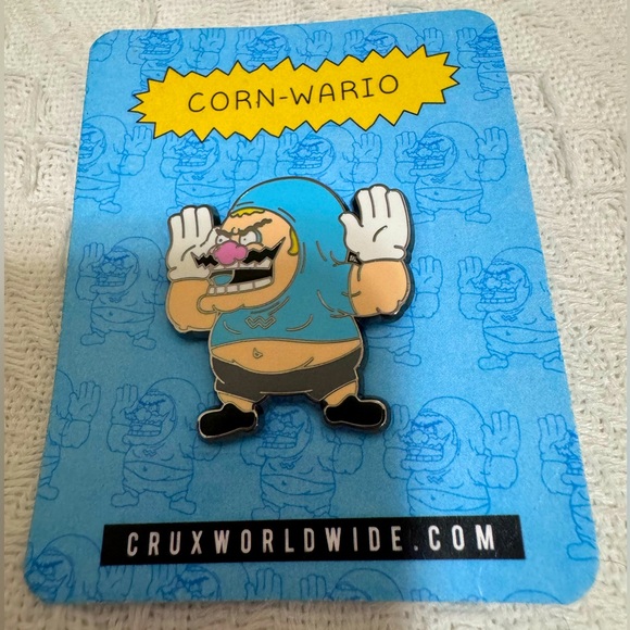 Corn-Wario Custom Pin - Picture 1 of 2